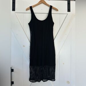 Express mesh midi sheath dress